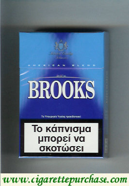 Brooks blue cigarettes American Blend Selected Quality Tobaccos